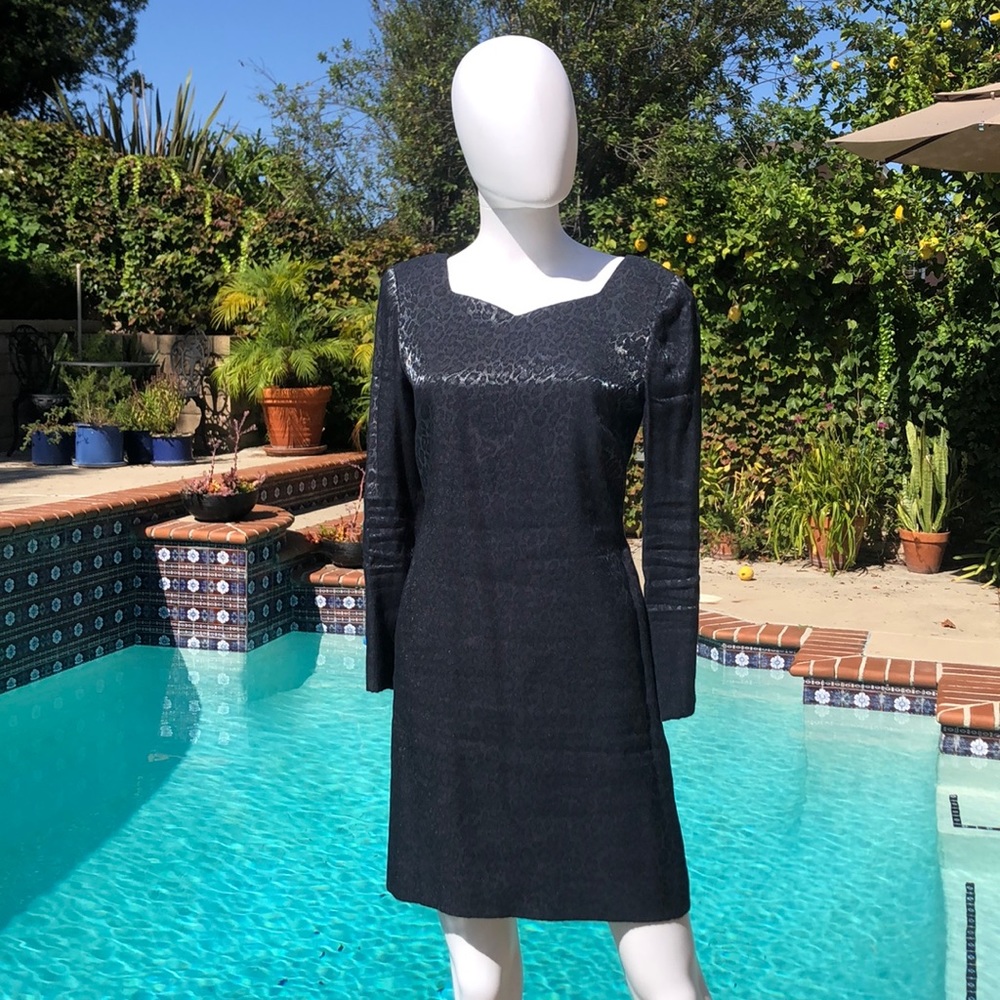 Warren Petites Gray Leopard Print Dress Sz2